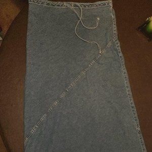 Vintage Denim Maxi Skirt Size 10